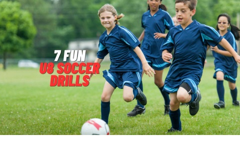 U8 soccer players involved in a fun game U8 soccer players involved in a fun game